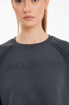 Sweatshirt with volumatic emblem. Graphite - Full Blown Europe